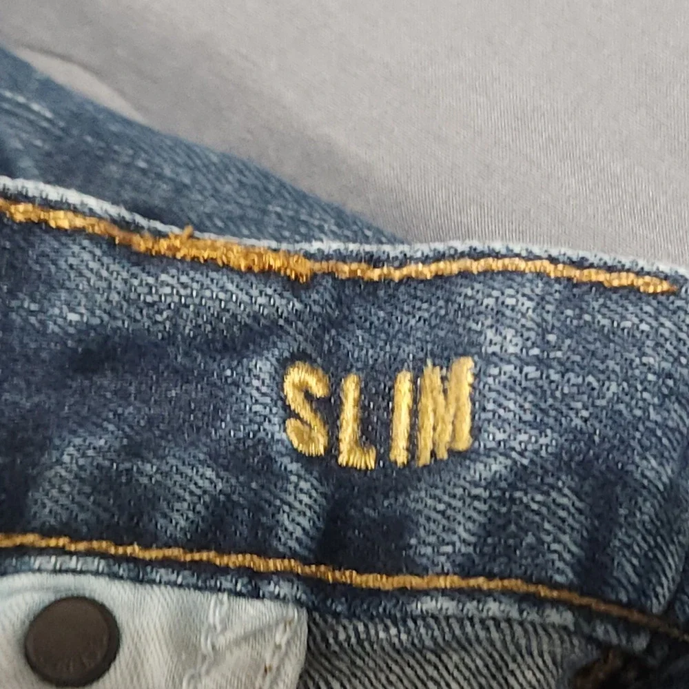 American Eagle Outfitters Slim Fit Jeans Mens 36x32 Blue Medium Wash Denim